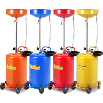 #ad #ad Mobile Oil Drain Tank 8 20 Gallon Adjustable Height 38 65quot; Heavy Duty SteelNEW $68.54