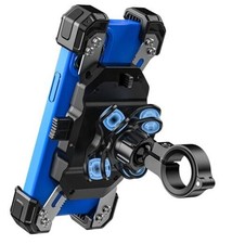 Motorcycle Phone Mount with Vibration Dampener, 1s Lock Bike Phone Holder with