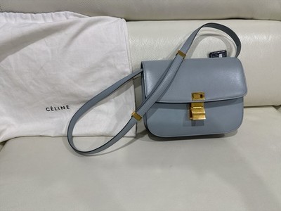 CELINE Classic Box Shoulder Bag Gold Hardware Adjustable Strap