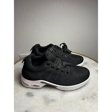 Womens Orthopedic Walking Shoes Mesh Breathable Air Cushion Sneakers Black White