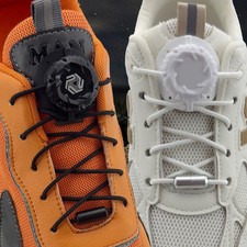 No Tie Shoelaces Automatic Swivel Buckle Laces for Kids Adults Sneakers