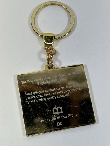 Museum of the Bible Washington DC Souvenir Metal Keychain - Afbeelding 2 van 3