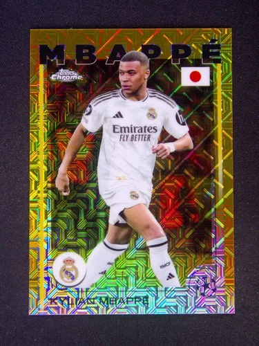 Kylian Mbapp 2024 Topps Chrome Kylian Mbapp #1 Gold