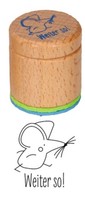 Die Spiegelburg Motivationsstempel Bunte Geschenke Maus / Weiter So