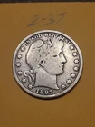 1897  Barber Half Dollar VG  Lot2-37
