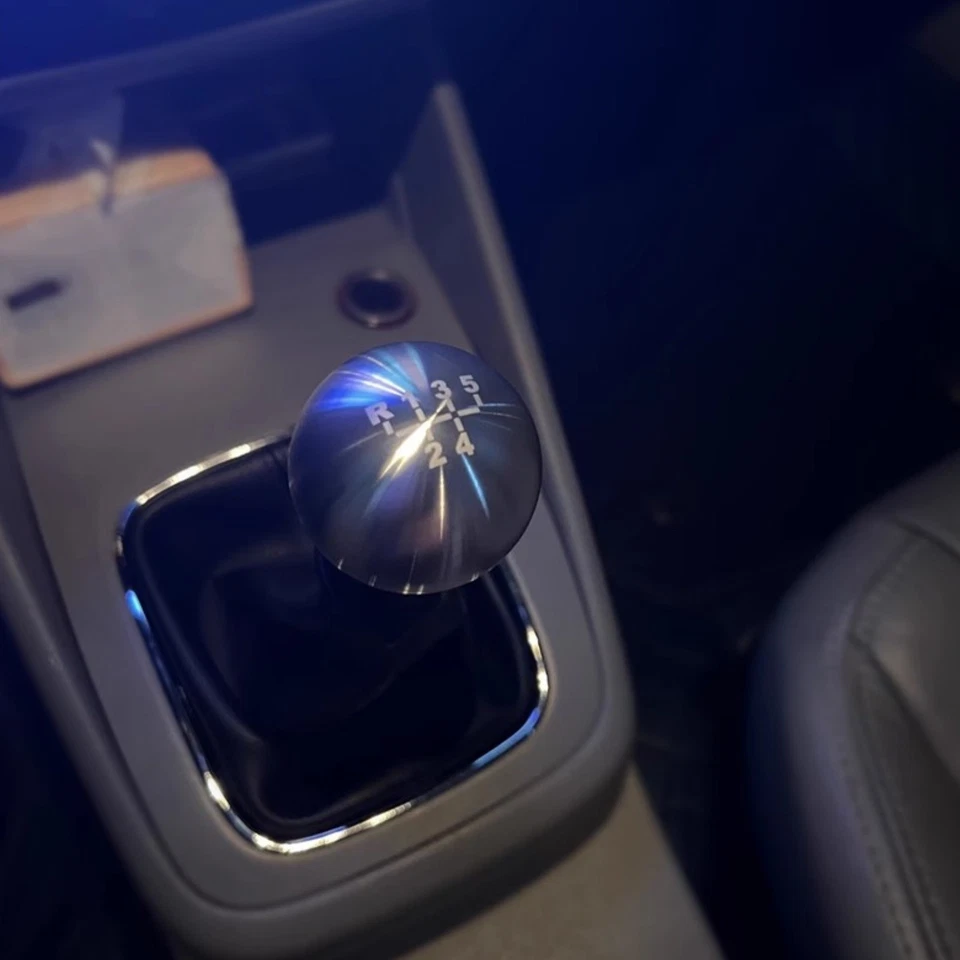 Aluminum Alloy 5 Speed Gear Shift Knob Shifter Lever for VW 2003-2018 Polo - image 3 of 4