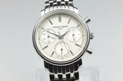 [Near MINT] FREDERIQUE CONSTANT Geneva Chronograph Qz 34mm Men Watch From JAPAN