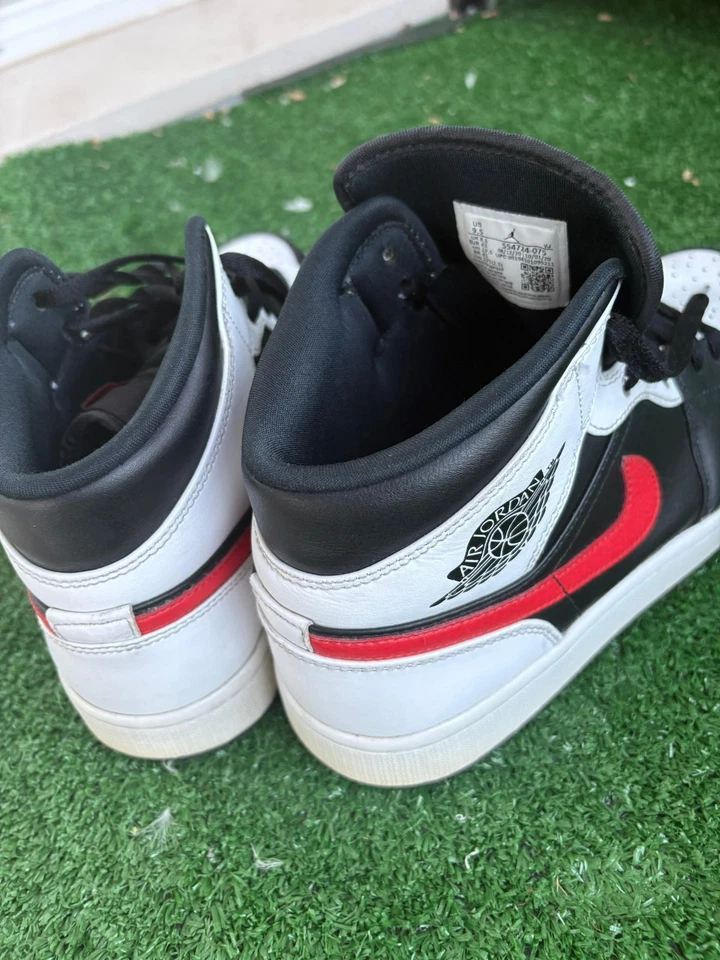 Air Jordan 1 Mid Sneakers per Uomo - Orange/Black, EU 44, foto 2 di 4