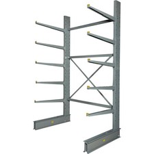 Global Industrial Single Sided Heavy Duty Cantilever Rack Starter 2" Lip