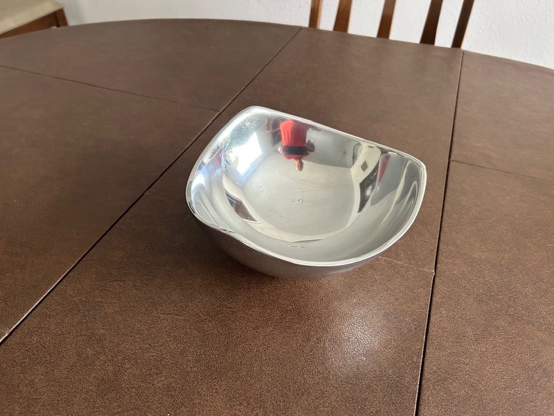 Nambe tri-corner alloy bowl #530 -- very nice!