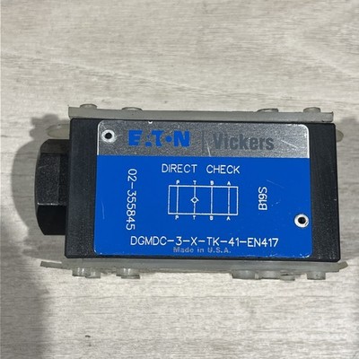  EATON/VICKERS DGMDC-3-X-TK-41-EN417  DIRECT CHECK VALVE, New Free Ship #A
