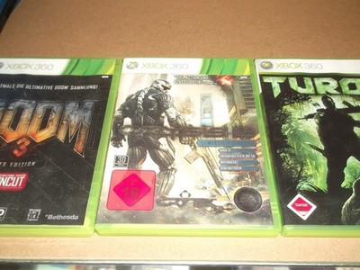 Turok + Crysis 2 + Doom 3 BFG Edition -  Xbox 360 - Kratzerfrei            Sp184