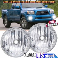 Front Bumper Led White Fog Light Lamp Lh Rh Pair For Toyota Tacoma 2005-2011