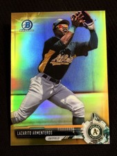2017 Bowman Chrome GOLD REFRACTOR Lazarito Armenteros 05/50