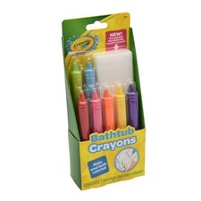 Crayola Bathtub Crayons With Eraser 7 Colors For Kids Ages 3 Non-Toxic