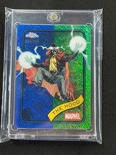 2025 Topps Chrome Marvel Cards The Hood Blue Green Shimmer Refractor #70 029/199