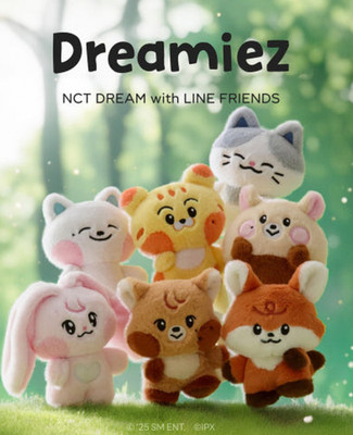 NCTDREAM Dreamiez LINE ぬいぐるみ 7個セット トレカ付き NCT DREAM DREAMIEZ PLUSH DOLL with LINE FRIENDS Preorder Kpop +