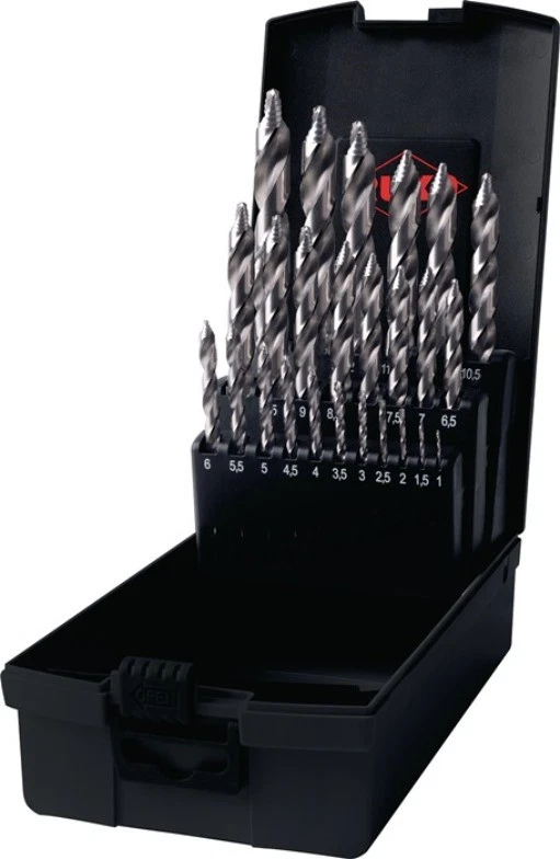 RUKO 259215RO Spiralbohrer-Satz DIN 338 ULTIMATECUT FS Nenn-Ø 1-13x0,5 mm HSS bl