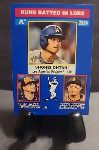 2025 Topps Heritage - NL RBI Leaders - Shohei Ohtani - Dark Blue Border