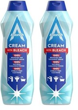 Multi Purpose Deep Cleaning Cream Cleaner with Bleach 500ml (Pack of 2) 9.68 per litre