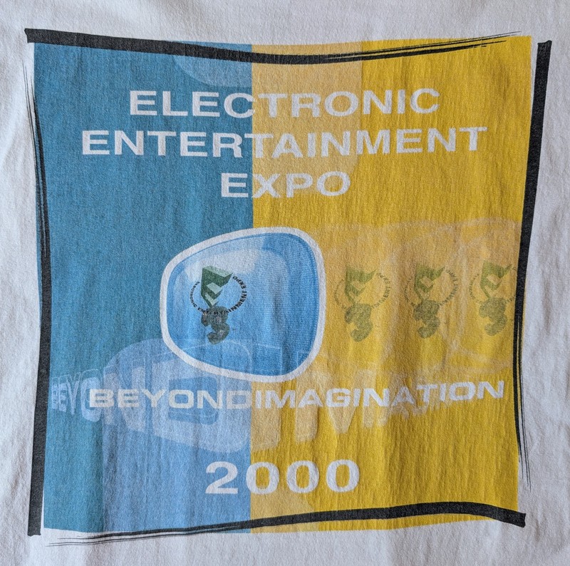 Vintage E3 2000 Shirt Electronics Entertainment Expo XL Playstation 2 Showcased