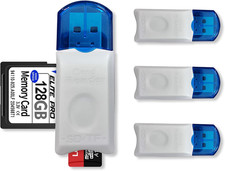 4 Pack USB SD Card Reader for PC, Micro SD Card to USB Adapter, Camera Memory Ca