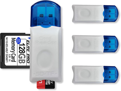 4 Pack USB SD Card Reader for PC, Micro SD Card to USB Adapter, Camera Memory Ca