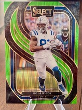 2024 Panini Select - Premier Level Mo Alie-Cox #184 Neon Green Shock Prizm /499