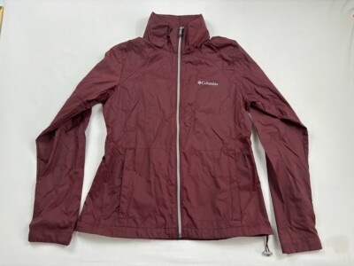 Columbia Jacket Packable Womens S Purple Magenta Sportswear Waterproof RN  69724