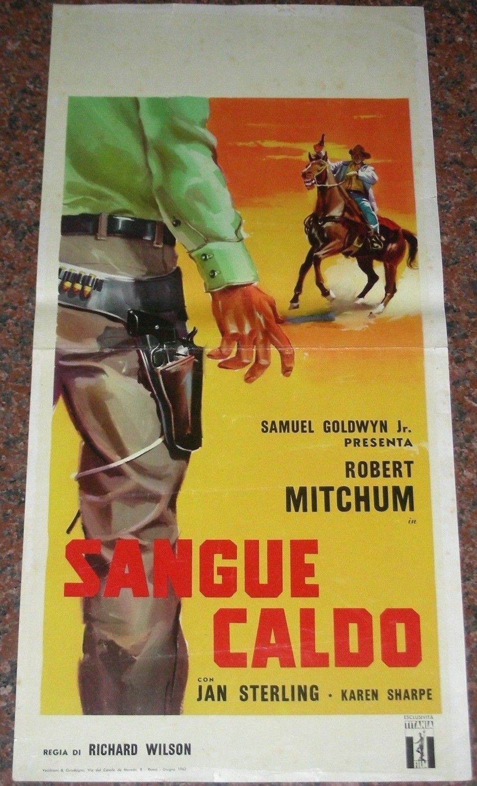 Locandina originale film Sangue caldo (1955) - Regia di Richard Wilson
