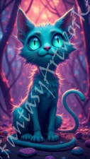 Nice Cat - Digital Image Picture Phone Background AI Art, 12 images - #08