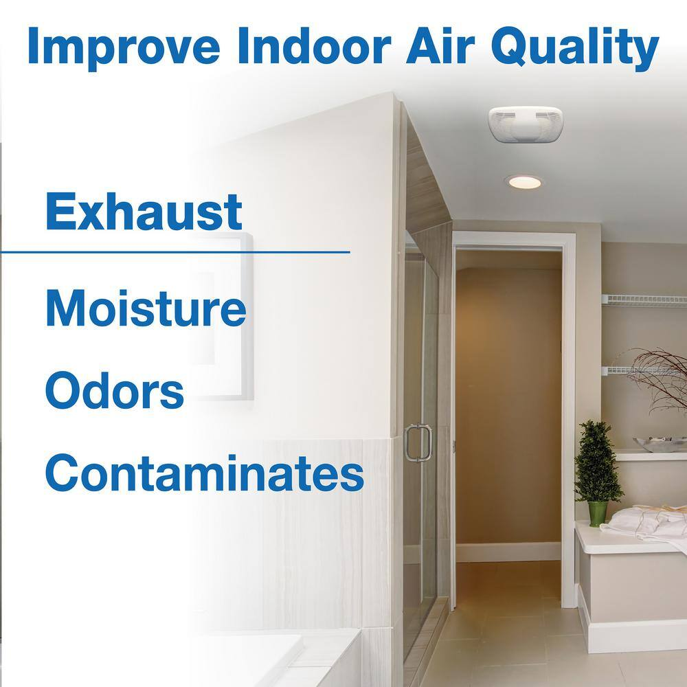 70 CFM Ceiling Exhaust Bathroom Ventilation Fan Light Rectangle Vent