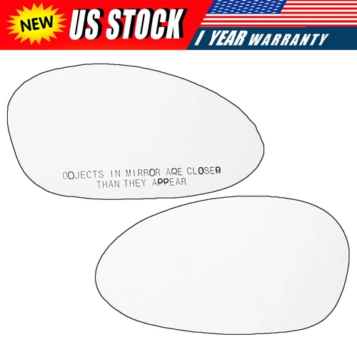 RH Passenger & LH Driver Side Convex Power Mirror Glass  For 2003-2008 BMW Z4