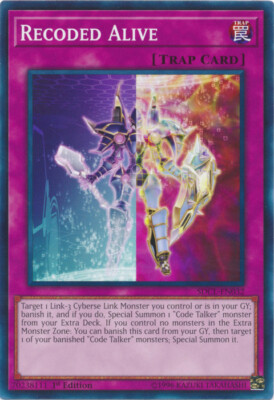 YGO-4x-Near Mint-Recoded Alive - SDCL-EN032 - Common - 1st Edition-SD: Cyberse L