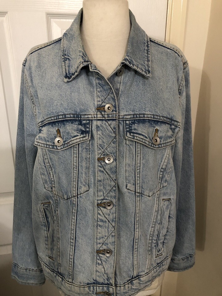 Marks And Spencer Women's Denim Jacket, UK Size 16, Trucker Style eBay