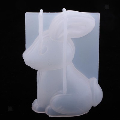 Niedliche Kaninchenform Form Klar Silikonform für Harz Gießen Epoxid Polymer