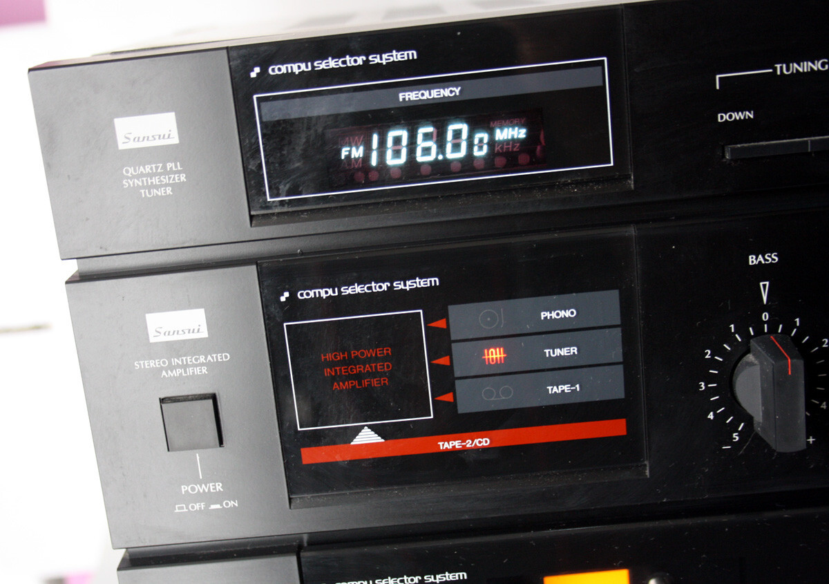 VINTAGE 80'S SANSUI DA-T550 COMPUTER CONTROLLED STEREO CASSETTE