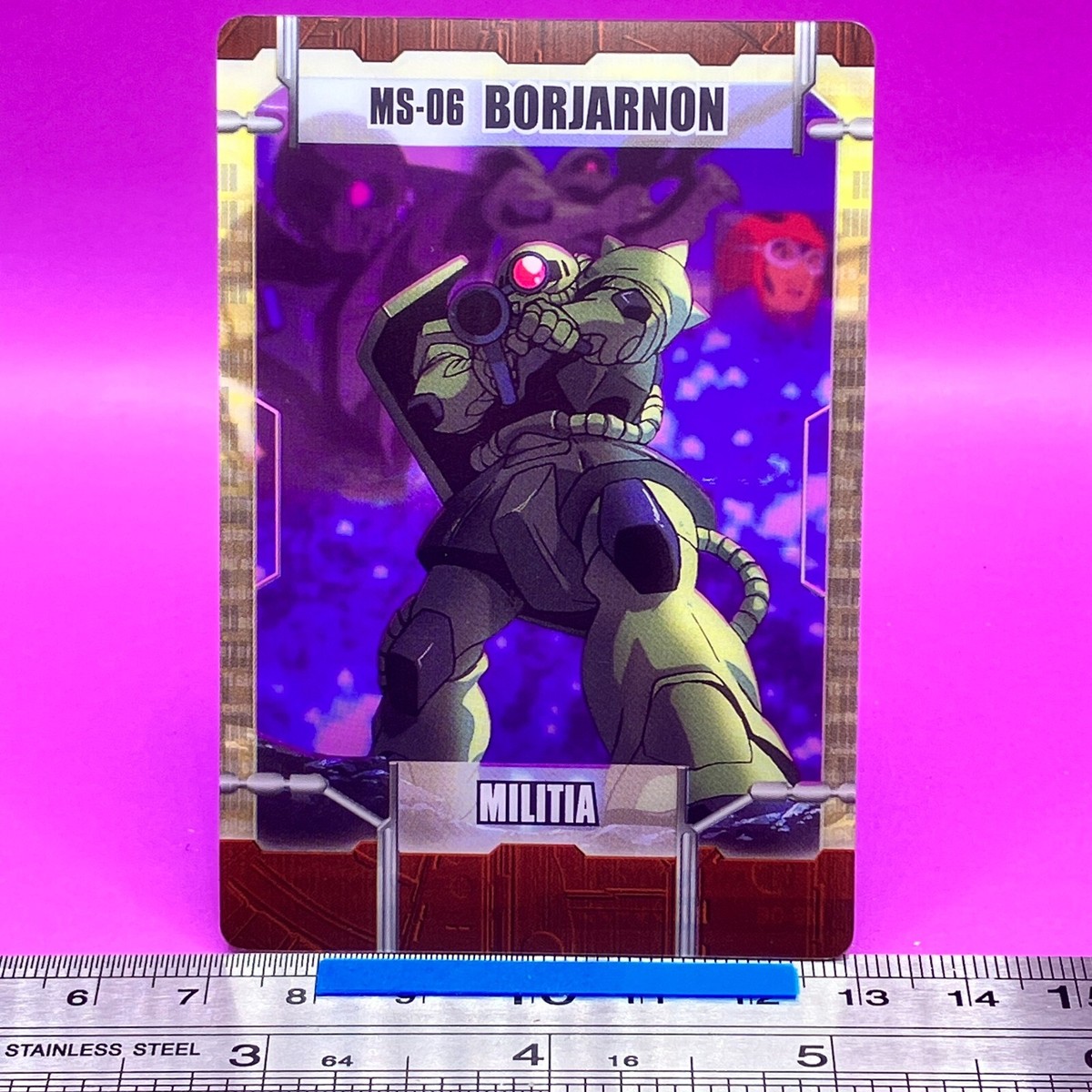 MS-06 BORJARNON 8-36-659 Gundam Wafer Card Morinaga TCG Japanese