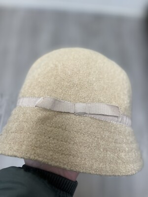 Betmar New York Ladies Bucket Brim Hat with Velvet Bow Tan  display picture 3