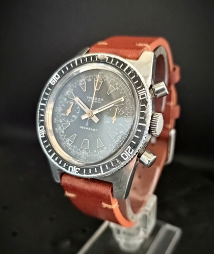 Cronografo Diver vintage TRESSA 38mm Landeron 248 - Foto 2 di 15