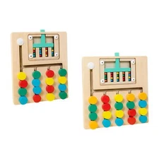 Slide Puzzle Color Matching Color Sorting Play for Preschool Boys and Girls