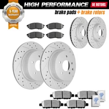Front Rear Dsic Rotor+ Brake Pad for Infiniti M35 M45 EX35 G37 Nissan 350Z 370Z