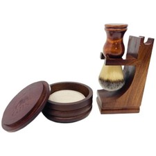 Men Shaving Stand Bowl Beard Brush Set For Razor Soap Mug Holder wood hand Made