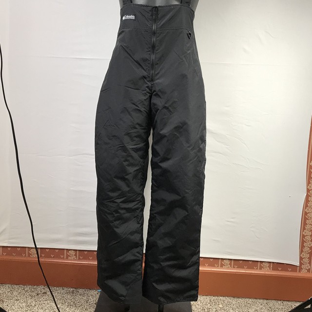 Women's Vintage Columbia Snow Ski Bib Pants Size L Ski Black Insulated Nylon #8 | eBay