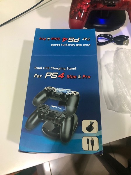 Cargador USB Doble para PS4 Playstation 4 Dual Micro USB Soporte Estación
