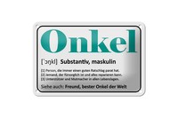 Blechschild Spruch 18X12 Cm Onkel Freund Bester Onkel Welt Deko Schild