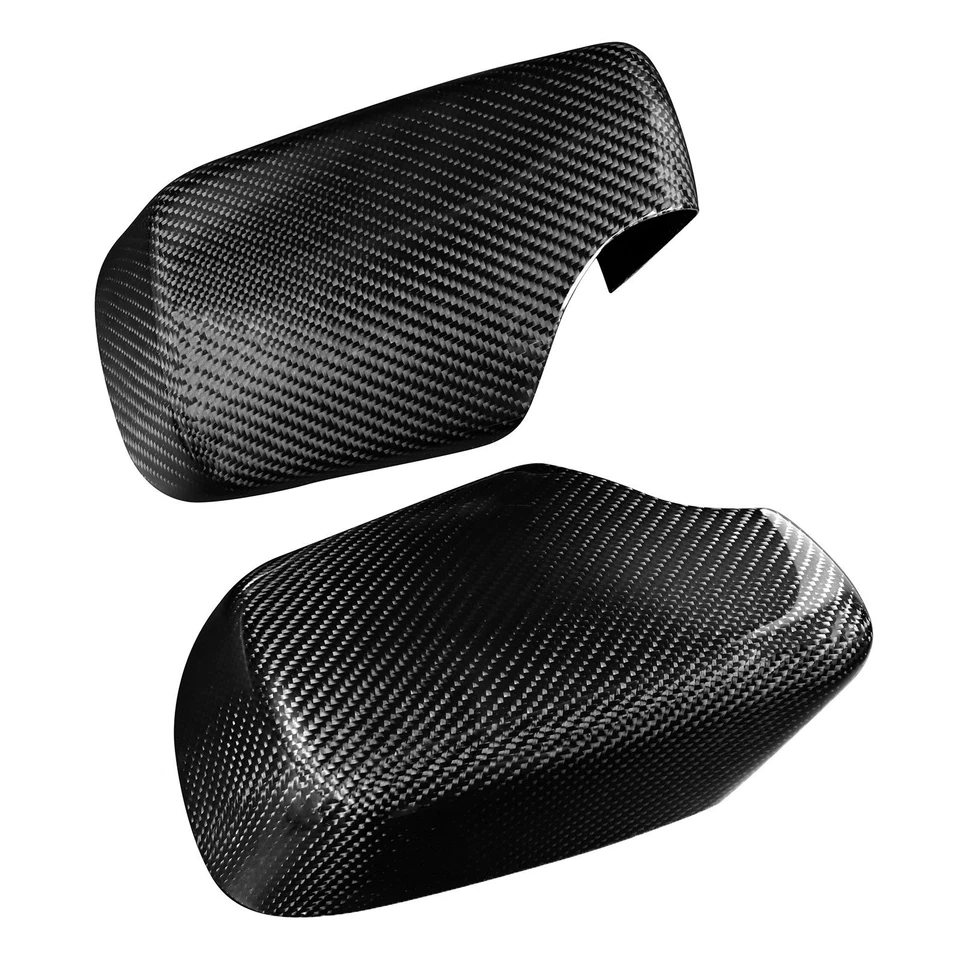 Real Carbon Fiber Side Mirror Cover Caps For 1998-2005 BMW 3 Series E46 4 Door Foto 2 de 4