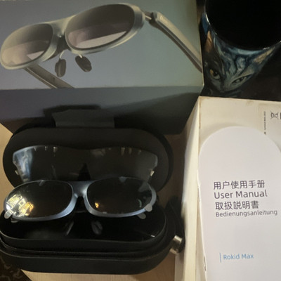 Rokid Max Smart Glasses Black w/ Carry Case User Manual MPN Rokid Max