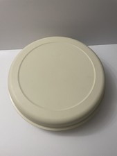 Vintage Tupperware Serving Center Set 1665-1 Made in USA Almond Fruit Veggie