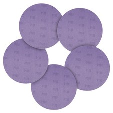 10 Pcs 8-7/8 Inch Sanding Disc 180 Grit Round Hook and Loop Sandpaper, Purple